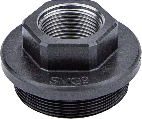 Kgm Suppressors A-SMG9-DTA-S-2 SMG9 Direct Thread Adapter Black Nitride Steel 1/2"x36 Threads