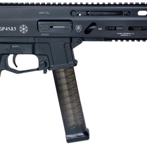 Grand Power Stribog SP45A3 .45 ACP 8-inch threaded barrel, black, Picatinny and M-LOK