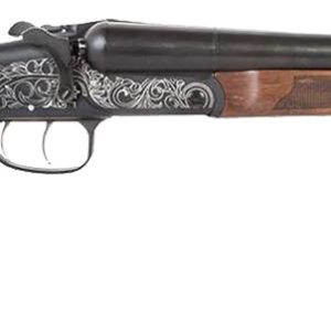ATI ATI GKOF20RA Road Agent Prime 20 Gauge Break Open 3" 2rd 18.50" Black Side By Side Barrel, Black Engraved Aluminum Receiver, Fixed Turkish Walnut Stock