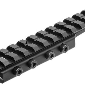 Leapers MNTDTW145 Picatinny Adapter Mount  Matte Black Anodized Aluminum