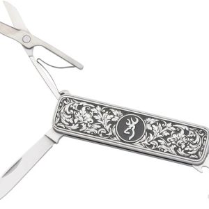 BROWNING KNIFE MORGAN FOLDER - MULTI FUNCTION SCROLL ENGRAVED