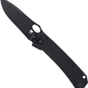 COBRATEC RAVEN 3.25" FOLDER - BLACK D2 STEEL W/LANYARD HOLE