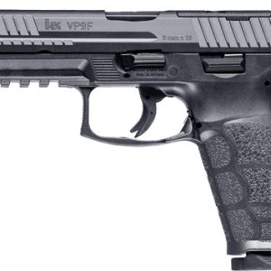 Heckler & Koch VP9A1 F 9mm full-size optic-ready pistol in black with two 15-round magazines