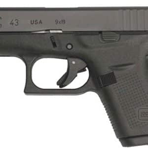 Glock G43 9mm subcompact rebuilt pistol black 3.39 inch barrel two 6-round magazines