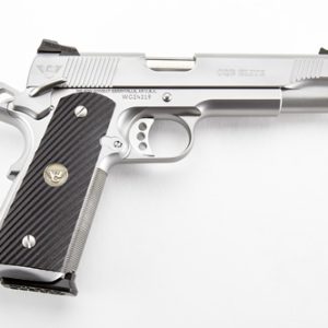 Wilson Combat CQB Elite Full Size .45 ACP 5in stainless glass bead blast handgun