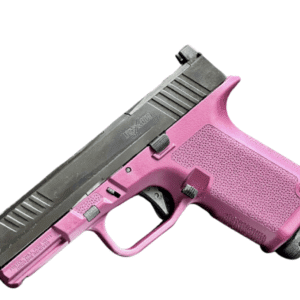Ruger RXM 9mm pistol with 4 inch barrel, Black Cherry finish and Magpul EHG grip, with two 15-round magazines