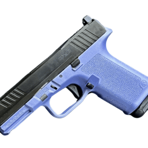 Ruger RXM 9mm 4-inch Crushed Orchid Purple pistol with Magpul EHG and two 15-round magazines