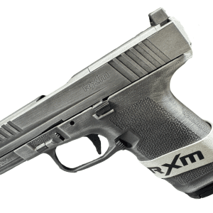 Ruger RXM 9mm pistol with 4-inch barrel, battle worn finish, and Magpul EHG