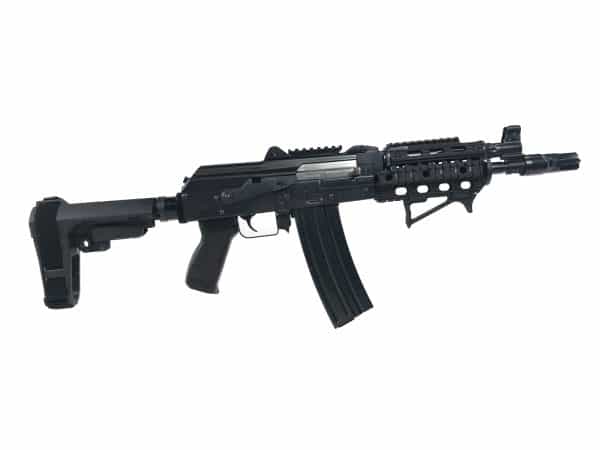 Zastava ZPAP85 5.56 NATO pistol 10.5-inch barrel quad rail SBA3 brace