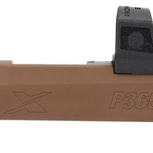 Sig Sauer 8900984 P365X Slide Assembly with Micro Optics Cut Coyote Tan Nitride XRAY3 Day Night Sights for 9mm 3.1" Barrel
