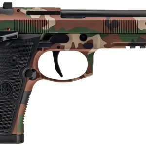 Beretta 92XI 9mm 4.7in BDU Camo pistol angled view
