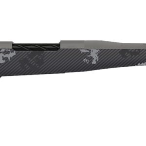Fierce Firearms TWROG308WIN20GP Twisted Rogue 308 Win 20" Tungsten Cerakote Steel Threaded Barrel, Drilled & Tapped Steel Receiver, LR Negative Comb Phantom Camo Carbon Fiber Stock