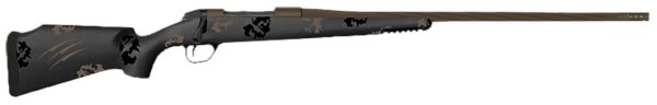 Fierce Firearms TWTROG308WIN18BT Twisted TI Rogue 308 Win 18" Black Cerakote Steel Threaded Barrel, Black Cerakote Drilled & Tapped Titanium Receiver, LR Negative Comb Trophy Camo Carbon Fiber Stock