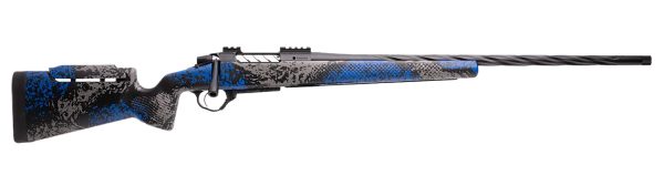 Seekins Precision 0011710325-F Havak PH3 6.5 PRC 24" Black Fluted Threaded Barrel, Black Picatinny Rail Steel Receiver, Adj Cheek Riser Glacier Shadow Synthetic Stock