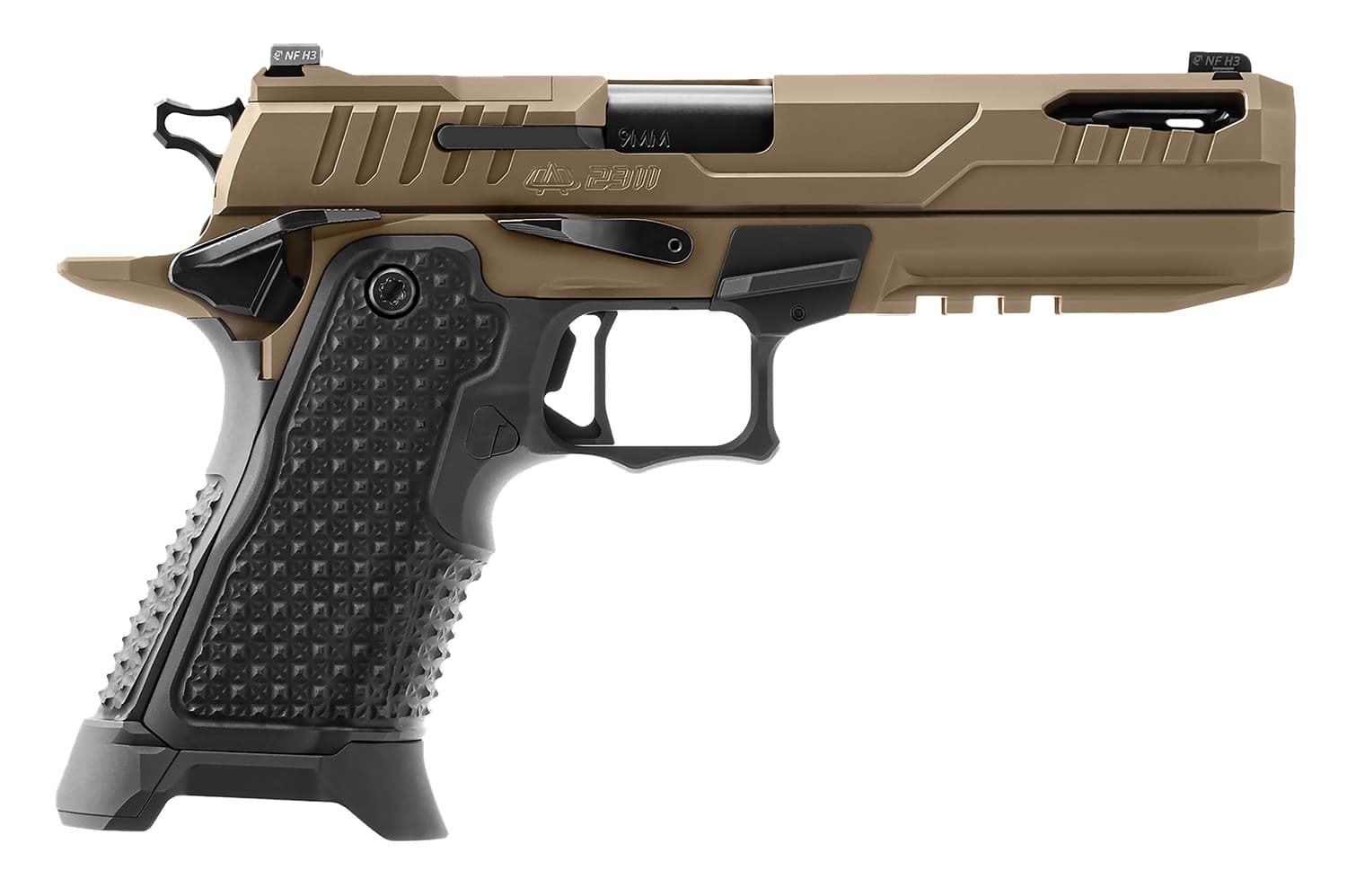 OA Defense 2311 Pro Elite 9mm pistol High Desert finish 5-inch ported barrel