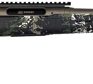 Savage Axis 2 Pro GEN II .22-250 Remington bolt-action rifle in Gun Metal Bronze Cerakote with Forest SP camo stock