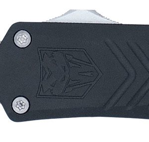 CobraTec Knives SBLKFSXGEN3DNS FS-X Gen III Small 2.75" OTF Drop Point Plain Stonewashed D2 Steel Blade, 3.88" Aluminum Handle