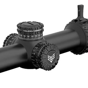 Swamp Fox Arrowhead 1-8x24mm black LPVO rifle scope with Guerrilla Dot BDC green reticle