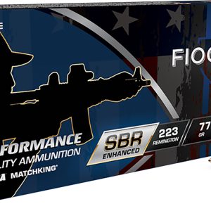 Fiocchi 223SBRD Hyperformance  223Rem 77gr Hollow Point Boat Tail 20 Per Box/10 Case
