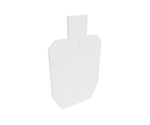 B/C FULL IPSC SILHOUETTE TARGET WHT