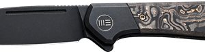 WE KNIFE SOOTHSAYER 3.48" - BLACK TITANIUM/BLACK STONEWASH