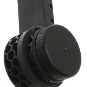 F5 MFG AR-15 .223/5.56 Skeletonized 50 Round Drum Magazine - Black | HEX Pattern