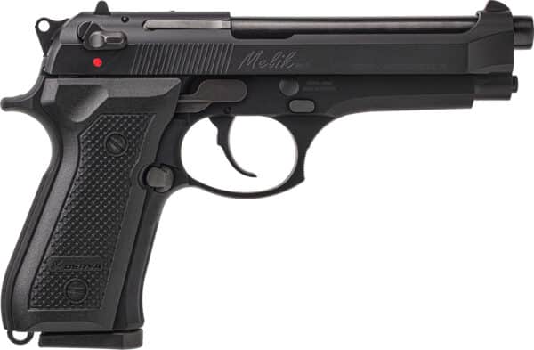 Derya Firearms 15LMELIK9TR Melik  9mm Luger 15+1 4.90" Black Melonite Steel Barrel, Black Melonite Serrated Steel Slide,  Black Aluminum Frame, Black Polymer Grip