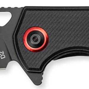 CobraTec Knives CTWOLVERINEG10 Wolverine  3.13" Folding Drop Point Plain Black Stonewashed D2 Steel Blade, 4.25" Black Textured G10 Scales Handle