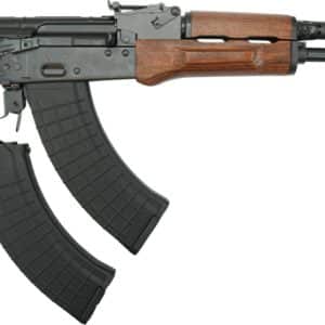 Pioneer Arms Hellpup Pro AK pistol 7.62x39 with wood furniture and rear Picatinny rail