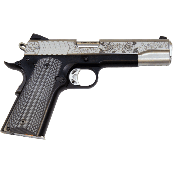 RUGER 1911 DERBY 151 RUN FOR THE ROSES EXCLUSIVE 9MM PISTOL 5" BLK/STS ENGRAVED,  2-9RD MAGS