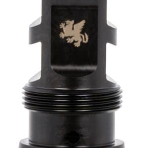 Griffin Armament TMPB22C1228 Paladin 2 Port Taper Mount 22 Cal 1/2"-28 tpi 1.88" 17-4 Stainless Steel Black Melonite QPQ