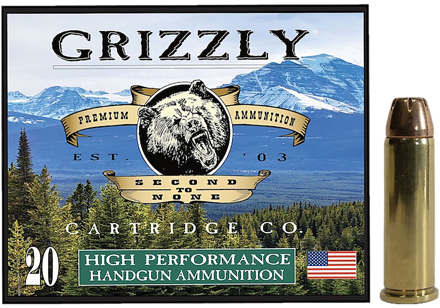 Grizzly Ammo GC38SP+P3   38Special+P 148gr Jacketed Hollow Point 20 Per Box/10 Case
