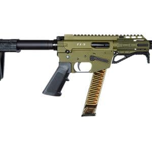 Freedom Ordnance FX9P 9mm pistol 4 inch barrel OD Green with SB Mini brace