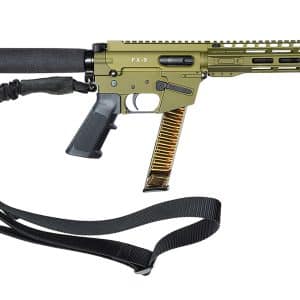 Freedom Ordnance FX9 9mm 8-inch pistol in olive drab green, optics-ready