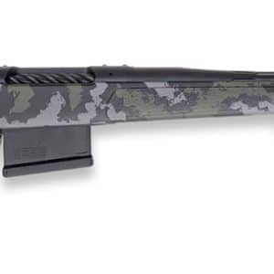 Weatherby 307 Range XP 2.0 25 Creedmoor bolt-action rifle with 22-inch fluted Cerakote barrel and green/grey sponge stock