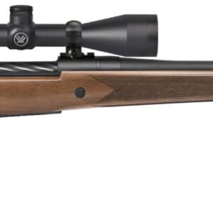Mossberg Patriot 350 Legend bolt-action rifle with walnut stock and Vortex 3-9x40 scope