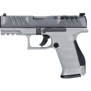 Walther Arms PDP 9mm pistol, 4" barrel, matte black finish, grey polymer frame