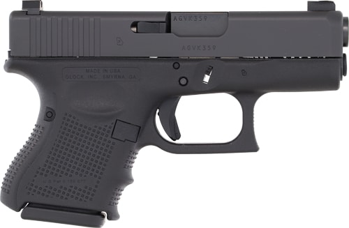 Glock 26 Gen4 9mm rebuilt subcompact pistol, black matte finish, 3.42 in barrel, two magazines