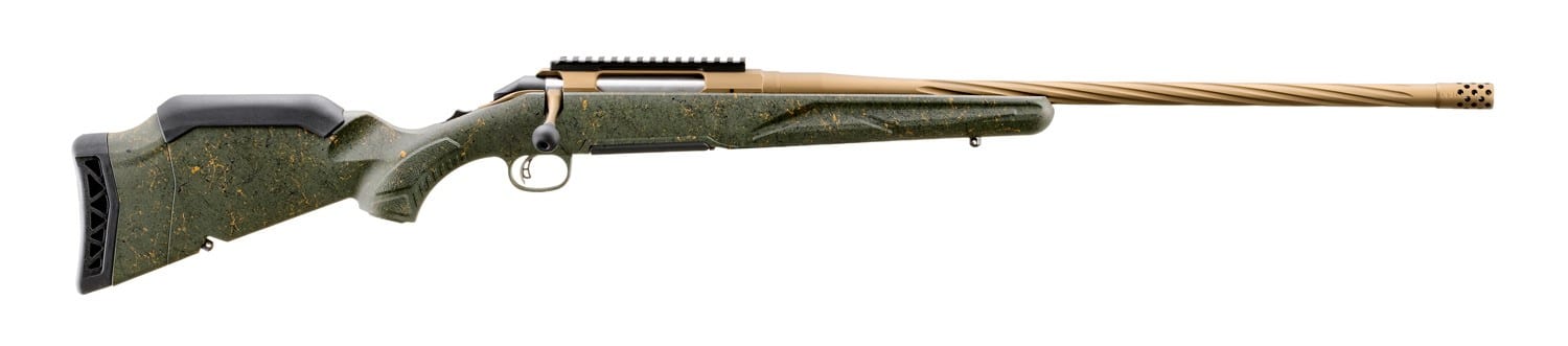 Ruger American Predator Gen II .270 Winchester 22 inch fluted threaded barrel green splatter stock