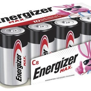 Energizer E93FP8 MAX C Batteries  Alkaline 1.5 Volts, Qty (12) 8 Pack