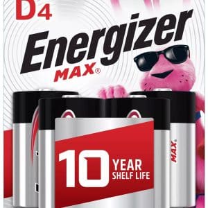 Energizer E95BP4 MAX D Batteries  Black & Silver Alkaline 1.5 Volt, Qty (12) 4 Pack