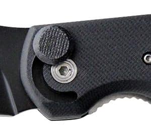 Camillus 19080 Cuda Bolt 3.75" Folding Drop Point Plain Black Carbonitride Titanium AUS-8A SS Blade, Black/Silver Aluminum/G10 Handle