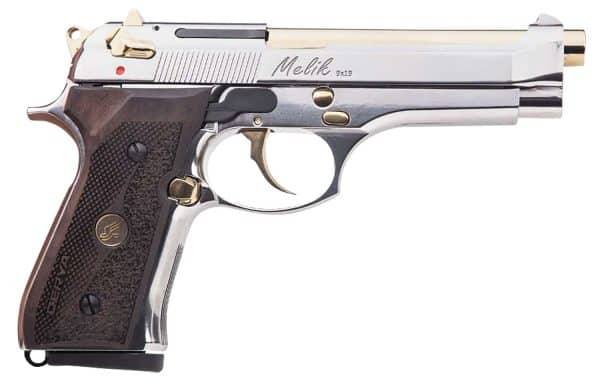 Derya Melik 9mm semi-automatic pistol with 4.9 inch barrel