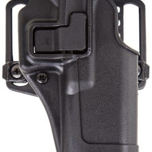 Blackhawk 410541BKR Serpa CQC  OWB Size 41 Matte Black Polymer Belt Loop/Paddle Fits Ruger SR9/9E Right Hand