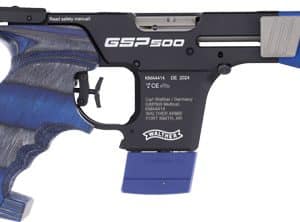 Walther GSP500 32 Expert left-handed .32 S&W pistol with wooden grip and adjustable sights