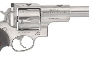 Ruger Super Redhawk 10mm 7.5 inch stainless revolver with rubber grip and adjustable sights