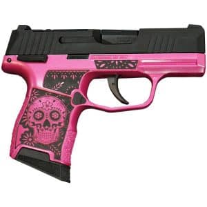 Https3A2F2Fmedia.chattanoogashooting.com2Fimages2Fproduct2FXI640164SKP2Fsig P365 380 Bss Ms Nitron Pistol Sugar Skull Medusa Pink XI640164SKP Right