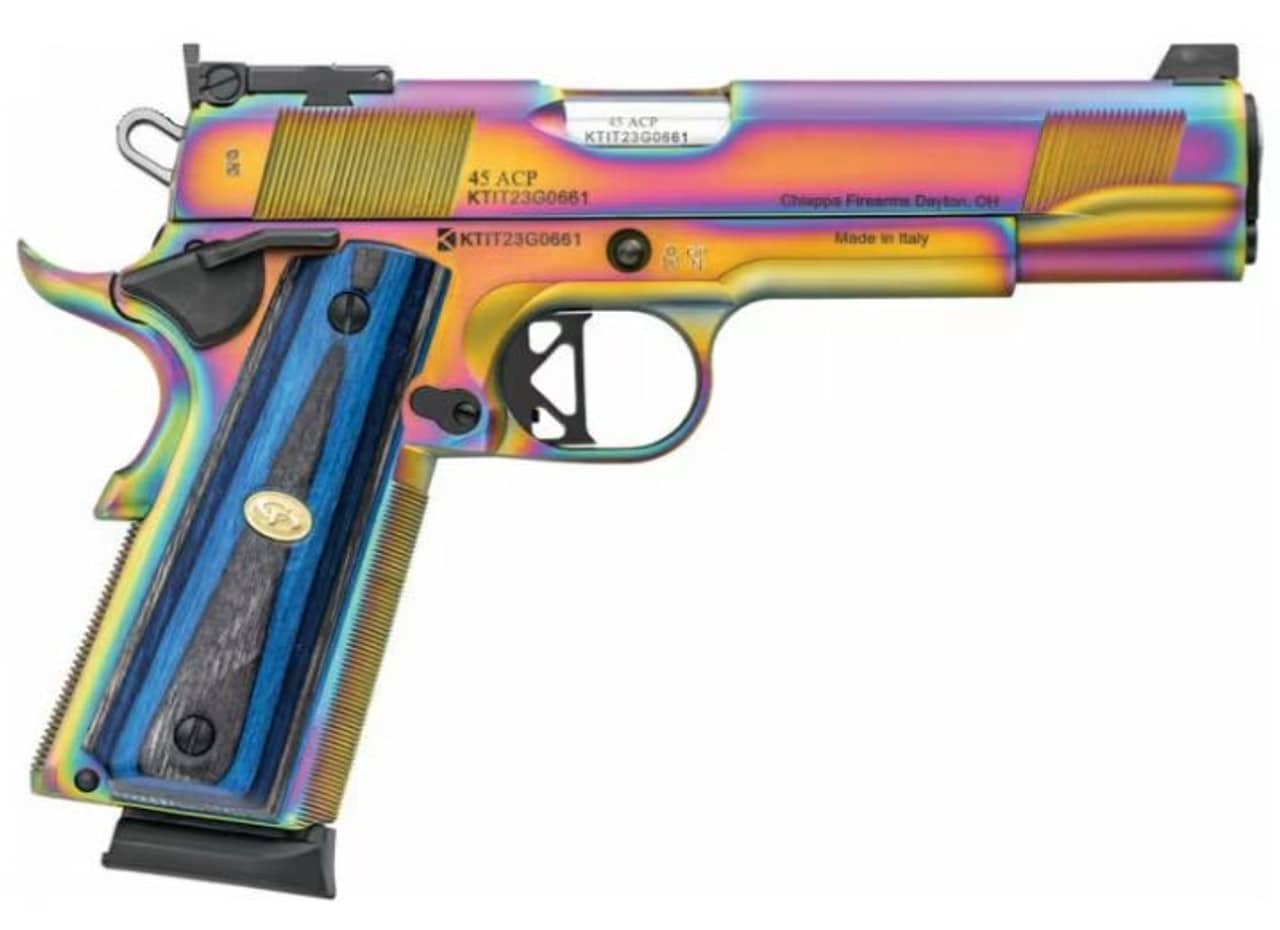 Charles Daly Chiappa 1911 Empire Grade Nebula .45 ACP 5 inch barrel blue laminate grips