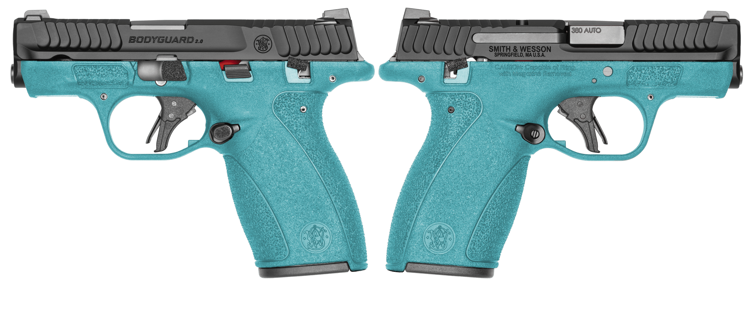 Smith & Wesson Bodyguard 2.0 .380 ACP pistol in Aztec Teal, Orion Exclusive