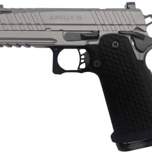 Live Free Armory Apollo 11 9mm compact pistol in gray with ported barrel and RMSc cut